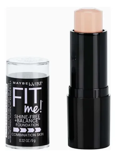 Base Maybelline Fit Me Shine Free Balance Foundation Tono 110 Porcelain