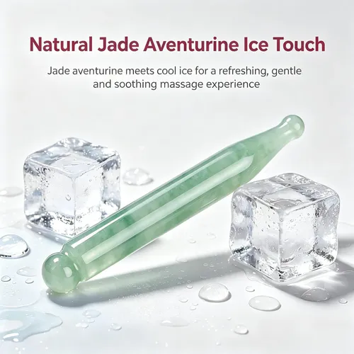Masajeador Leosense Gua Sha Pen Aventurina Jade 11 Cm