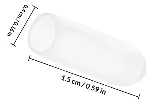 Kit De 100 Tapas De Plástico Para Bandas De Cabello