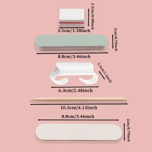 Pack 10 Kits Descartables De Manicura Profesional
