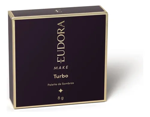 Paleta de sombras de ojos Eudora Make Turbo Quartet, 8 g, color marrón