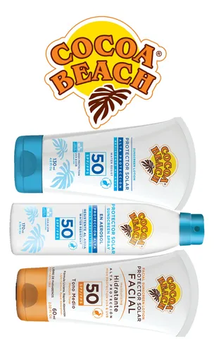 Cocoa Beach Protectores Solares F50 Aerosol, Crema Y Facial