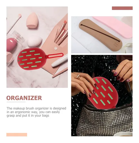 Set De Bolsas De Silicona Para Brochas De Maquillaje Con Esp