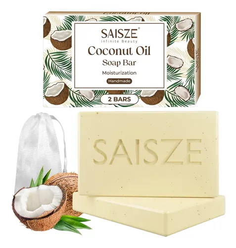 Jabón De Coco Saisze Artesanal Corporal 227g 2 Unidades