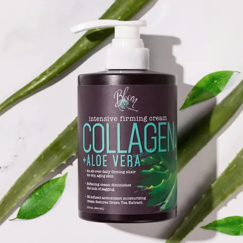 Crema Corporal Bloom De Colágeno Con Aloe Vera Y Vitamina E