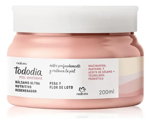 Bálsamo Nutritivo Regenerador Pera Y Flor De Loto Piel Uniforme Tododia Natura