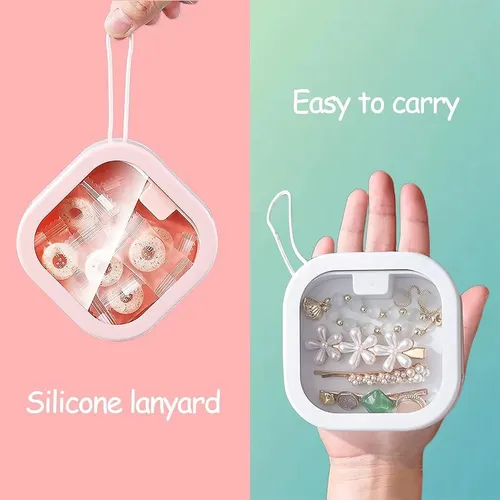 Organizador De Lazos Para Cabello Nvhaly 2 Pcs Blanco