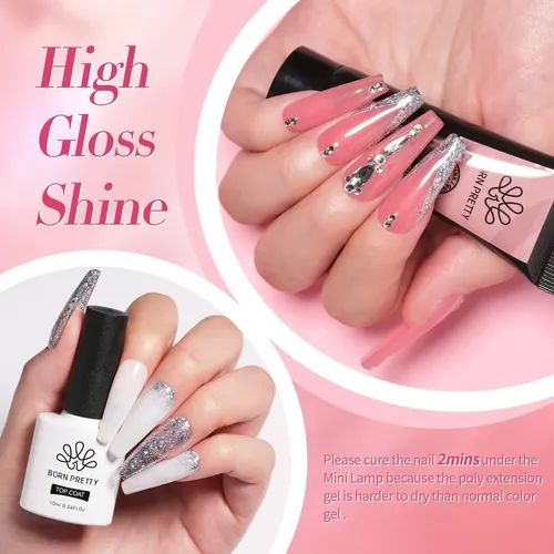Born Pretty Poly Nail Extension Gel Kit-6 Colors Poly Nails