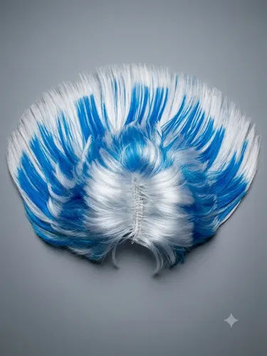 Peluca Del Mundial Adaptable Celeste Y Blana Argentina