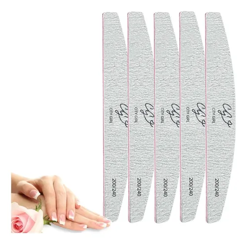 Lima Cg X5 Unidades 200/240 Uñas Esculpidas Manicuria Profes