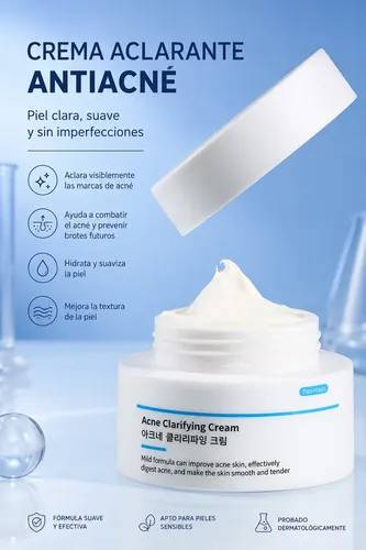 Crema Facial Para El Acné Con Ácido Salicílico 30g