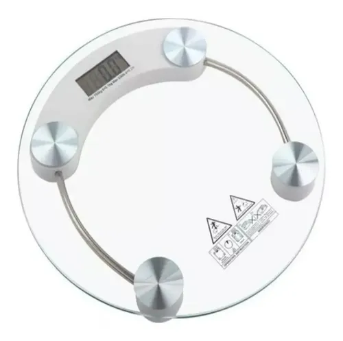 Balanza Digital Vidrio Transparente 180kg Baño Pantalla LCD Precisa
