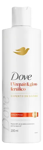 Shampoo Dove UV Repair & Glow Ferúlico Reparador 200ml