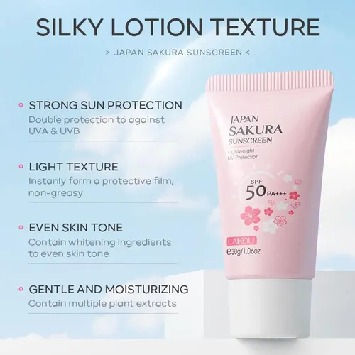 Protector Solar Facial Y Corporal Sakura Crema Hidratante Na