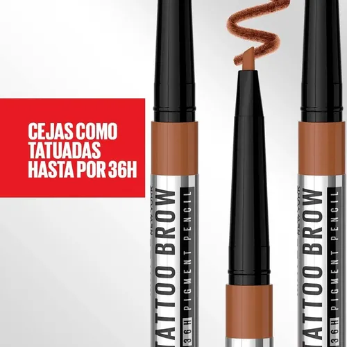 Lápiz para cejas 36hrs color light Brown 2 g Maybelline