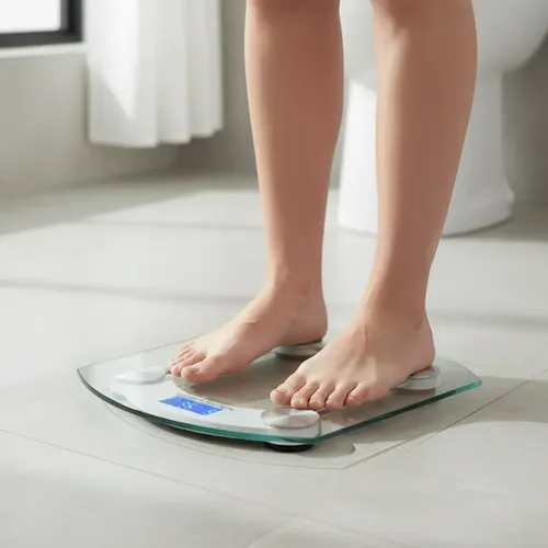 Balanza Portátil De Baño Digital De Vidrio Y Acero 180 Kg