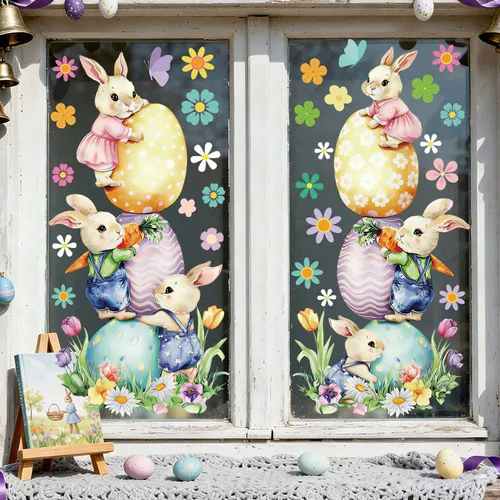 A..a Pegatinas Grandes Reutilizables Con Purpurina