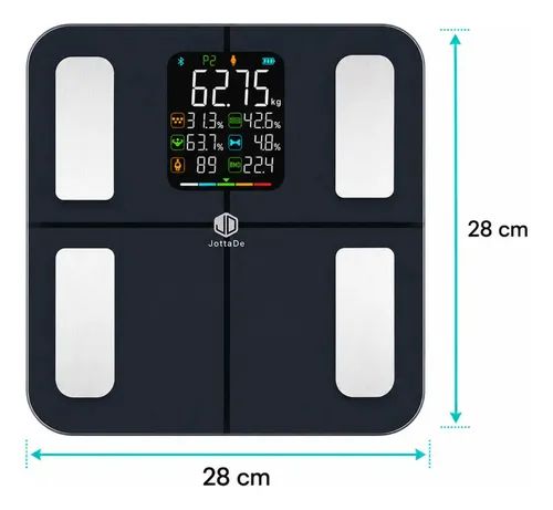 Balanza Digital Inteligente Bluetooth Análisis Corporal Personal 180 kg Bioimpedancia JD iF1334B