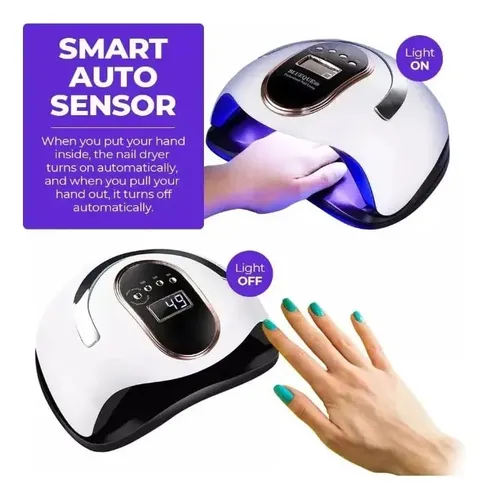 Cabina Para Uñas 168w Uv Led Profesional Manicura Blanco