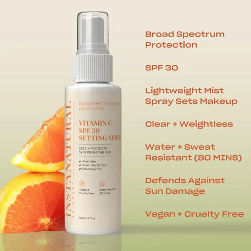 Spray Fijador De Maquillaje Instanatural Spf 30 Con