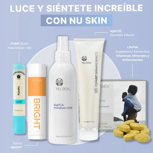 Nu skin napca moisture mist spray hidratante y calmante con ácido hialurónico 250ml