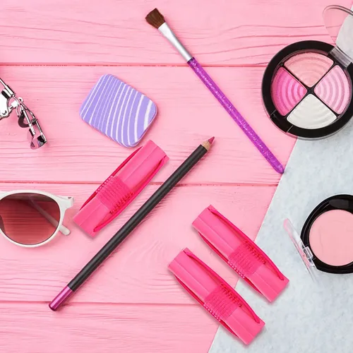 12 Piezas De Rulos Para Peinar, Enrolladores De Cabello Rosa