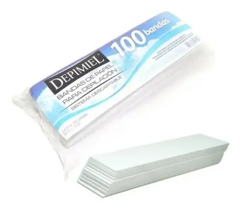 Bandas Depilatorias Descartable Roll On Depimiel 6pa De 100u