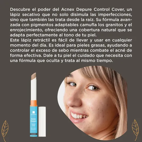 Lapiz Secativo Acnex Depure Lidherma Piel Grasa Granitos