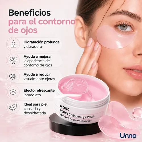 Parches Ojos Colágeno Koec Pdrn Hidrogel Anti Ojeras X60und
