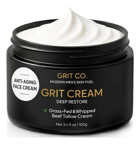 Crema Facial Anti-edad Con Sebo De Res Alimentado Con