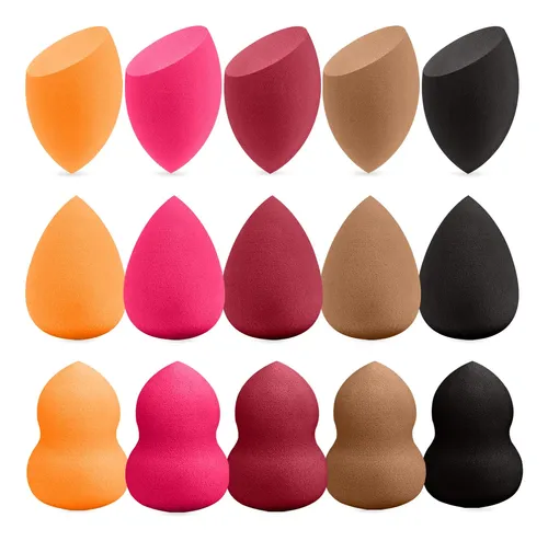 Set De Esponjas De Maquillaje Qsdywlyd 15 Piezas Sin Látex R