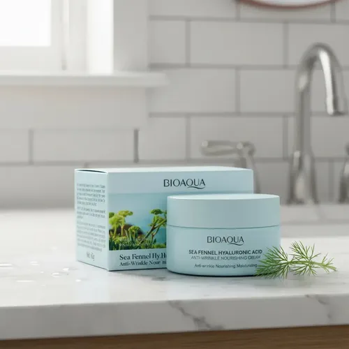 Crema Facial Sea Fennel Ácido Hialuronico Nutre Antiarrugas Todo Tipo De Piel Día/noche