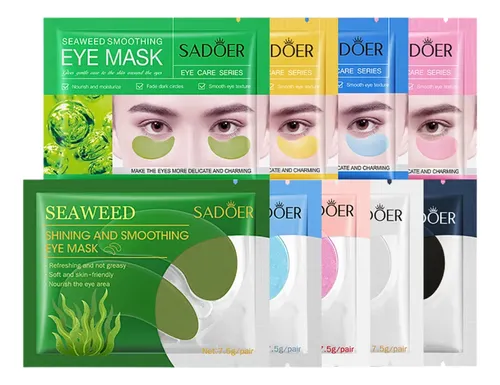 Mascarilla De Colageno Párpados Ojos Ojeras Pilaten X10