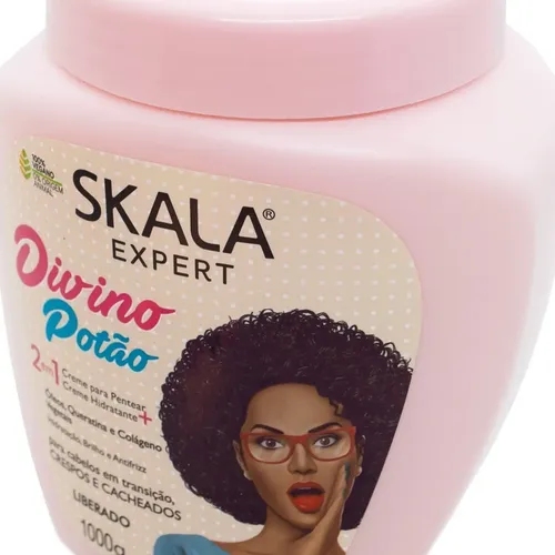Skala Divino Potao Máscara Vegana Crema Peinar Rulos