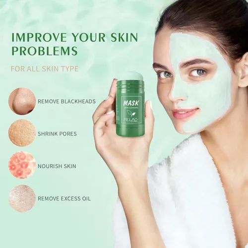 Mascarilla De Arcilla Verde Vemofoper Para Puntos Negros Y