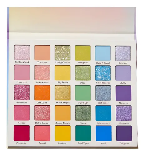 Paleta Sombras ColourPop 30 Tonos Fade Into Hue Brillante Hipoalergénica