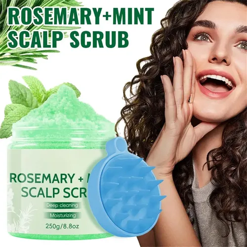 Exfoliante For Cabello Graso Con Masajeador De Cuero