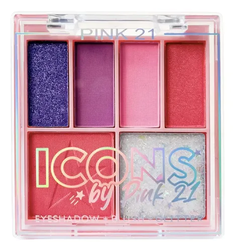 Paleta De Sombras Fluo City Colours De Pink 21 Color 04