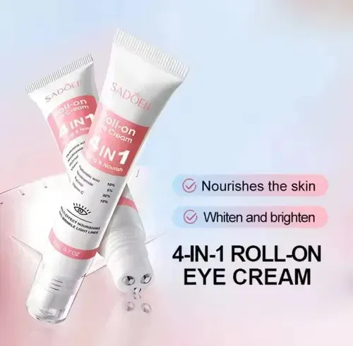 Crema Contorno de Ojos Rollerball Sadoer Antiojeras Bolsas Ácido Hialurónico 20 mL