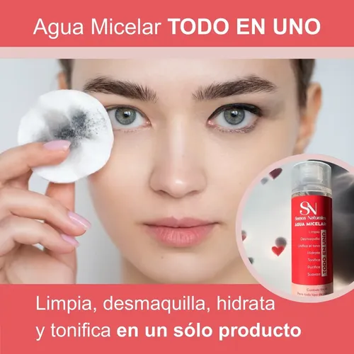 Agua Micelar Desmaquillante Hidratante Iluminadora