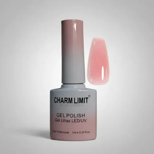 Esmalte Semi Via Lactea Rosa Uv/led Marca Charm Limit 7ml