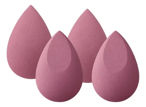 Set De Mini Esponjas De Maquillaje Fascino X 4 Rosa Chicle Mini