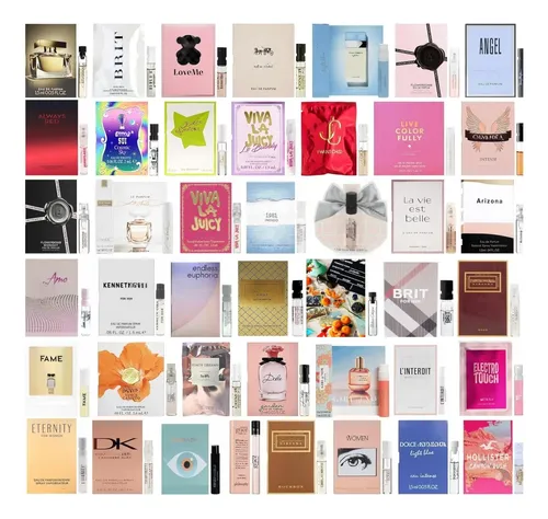 Juego De Muestras De Perfume Tradeberry Designer Para Mujer, 12 Frascos