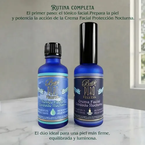Crema Facial Nocturna Natural Boti-K Puro Hidratante Antiage 50ml