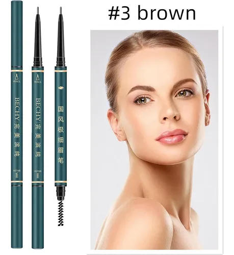Lápiz De Cejas Bechy Marrón Waterproof 3 Pzas