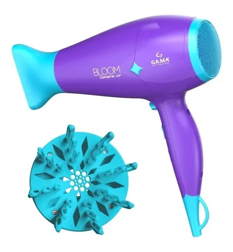 Secador De Pelo Gama Bloom Diamond Ceramic Ion Violeta