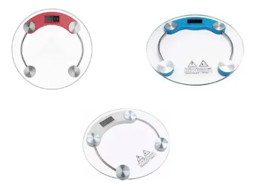 Balanza Digital De Baño Vidrio Y Metal 180kg Color Transparente