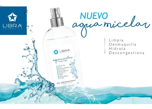 Agua Micelar Libra Cosmetica X 250ml X 2 U