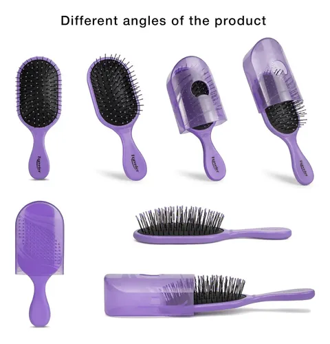 Cepillo Desenredante NuWay de Viaje para Cabello Húmedo y Seco Lavanda