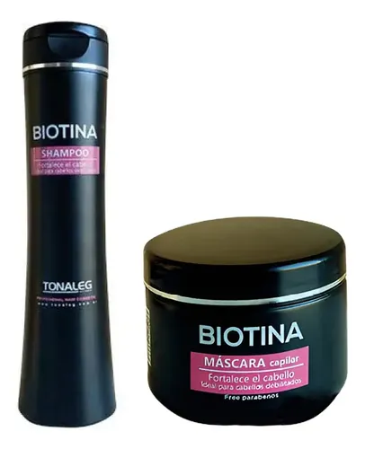 Shampoo + Acondicionador + Mascara Capilar Biotina Tonaleg